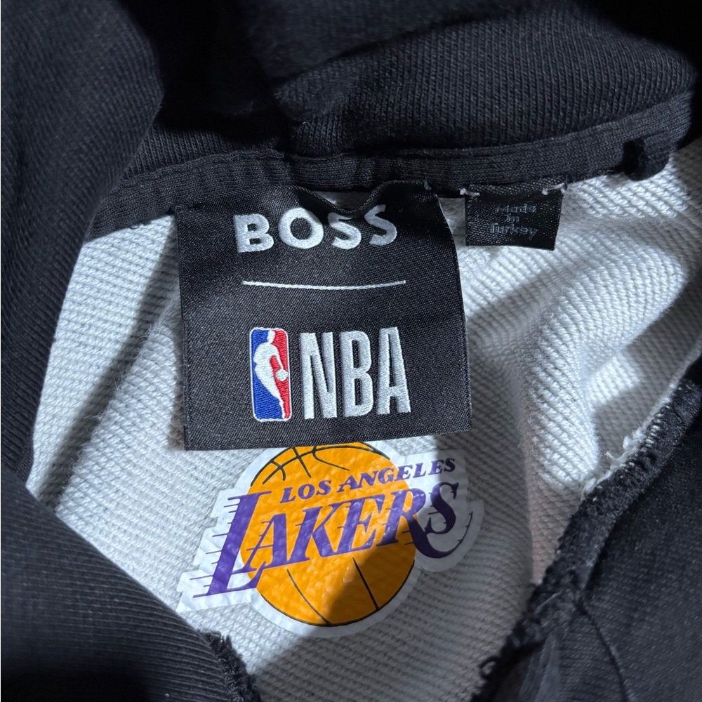 Hugo Boss X NBA Los Angeles Lakers Men's Camo Pullover Hoodie - Picture 4 of 6